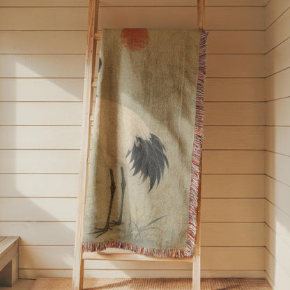 Crane Woven Blanket