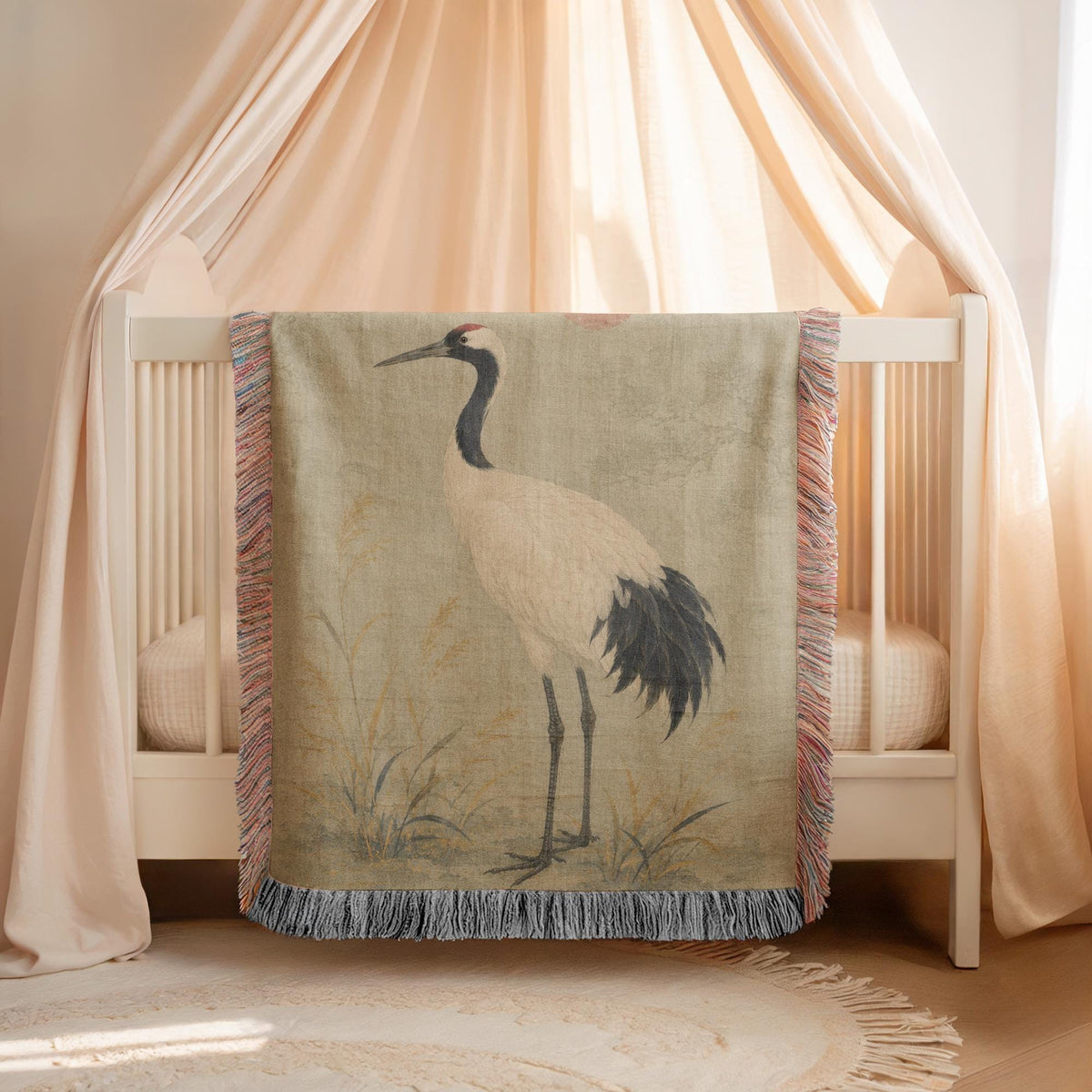 Crane Woven Blanket