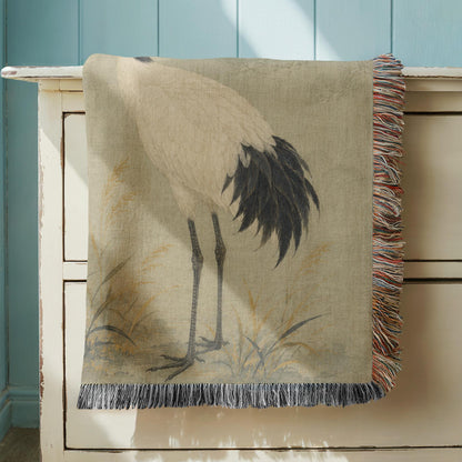 Crane Woven Blanket