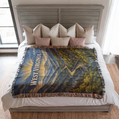 West Virginia Woven Blanket