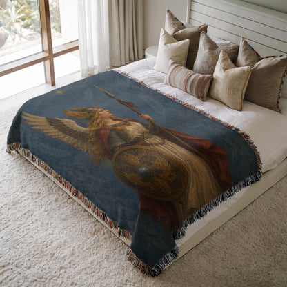 Archangel Michael Woven Blanket