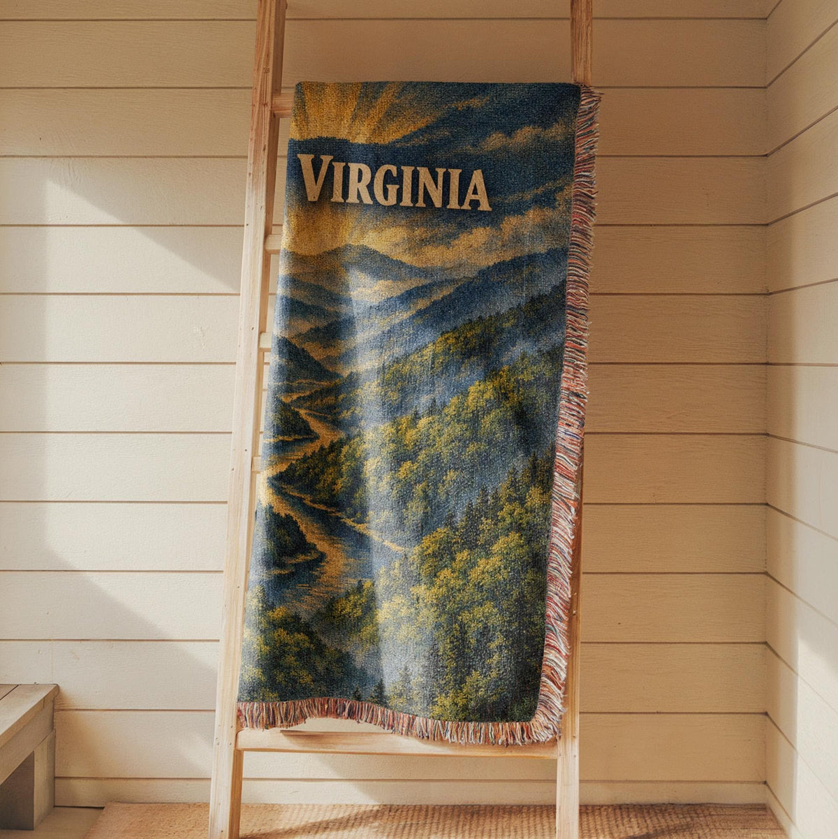 West Virginia Woven Blanket
