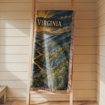 West Virginia Woven Blanket