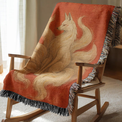 Nine Tailed Fox Woven Blanket