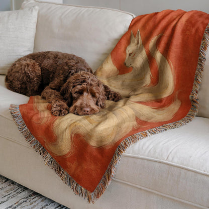 Nine Tailed Fox Woven Blanket