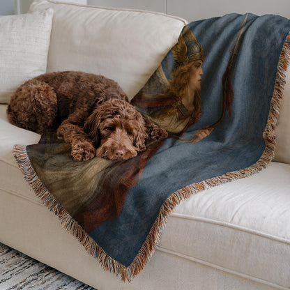 Archangel Michael Woven Blanket