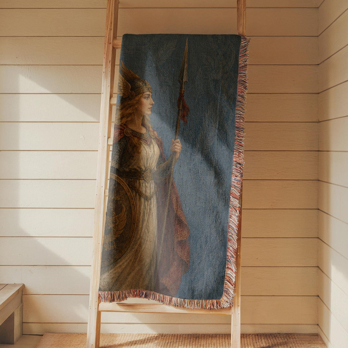 Archangel Michael Woven Blanket