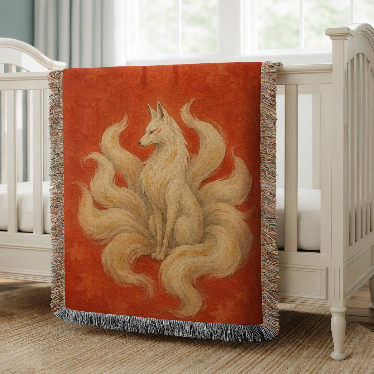 Nine Tailed Fox Woven Blanket