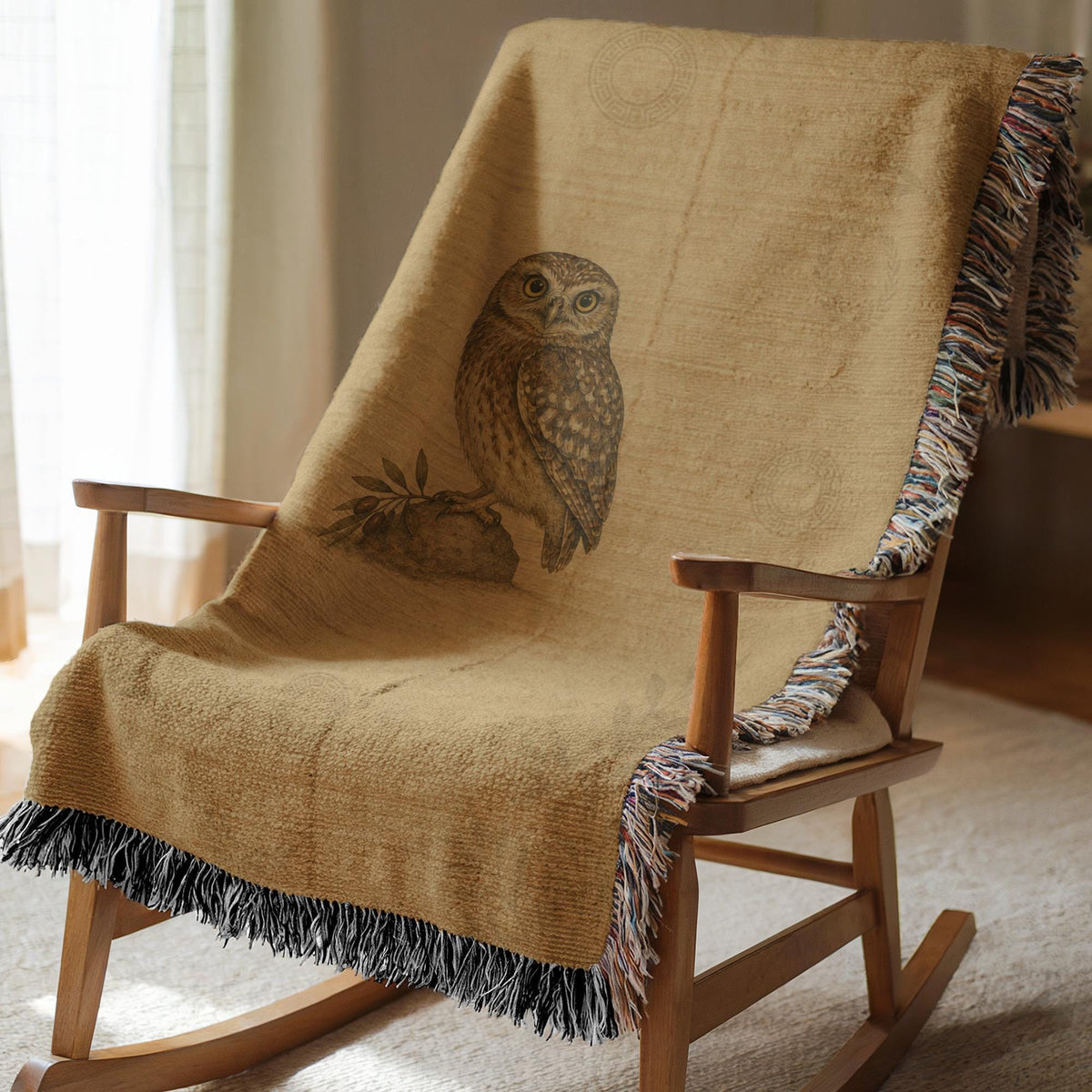 Owl Woven Blanket