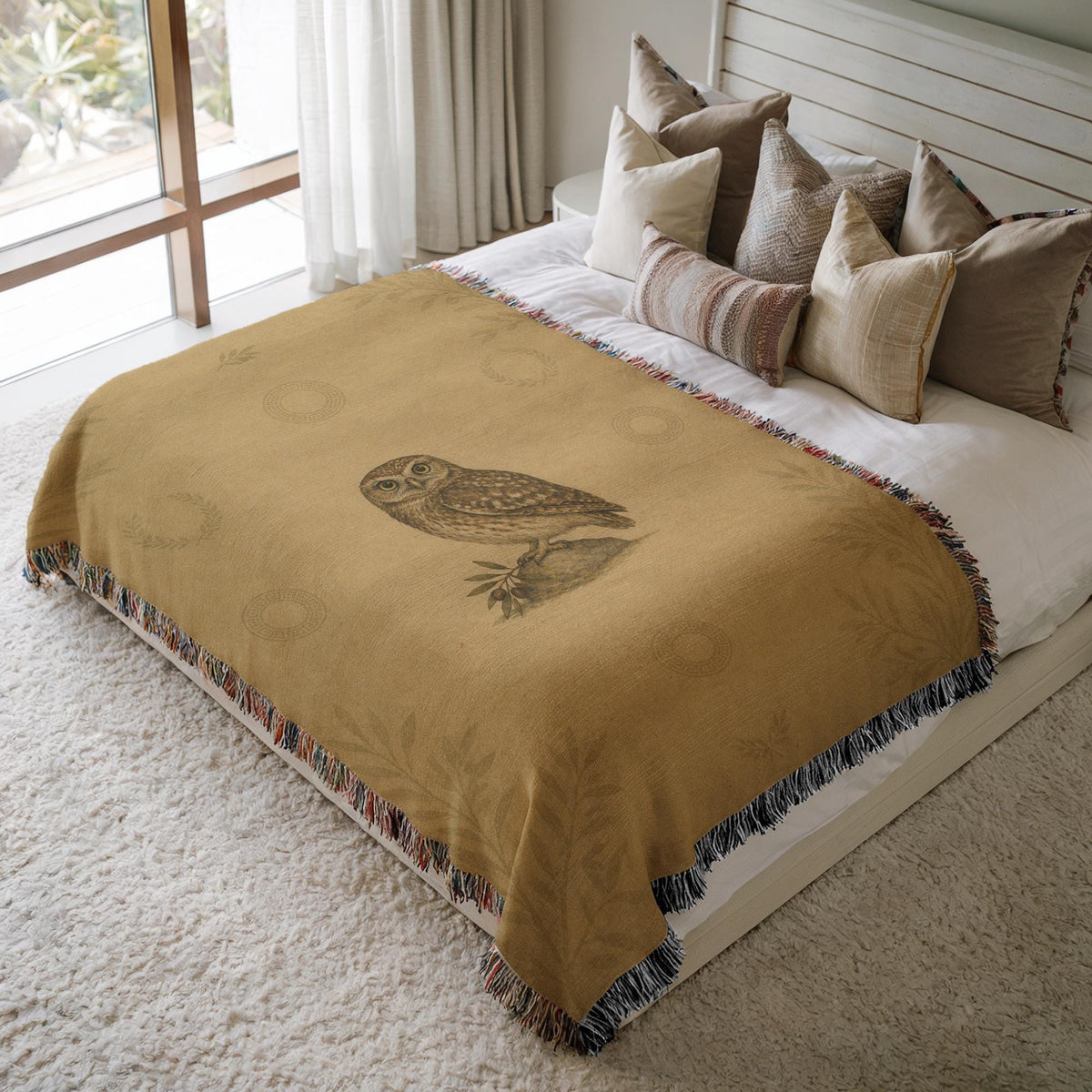 Owl Woven Blanket