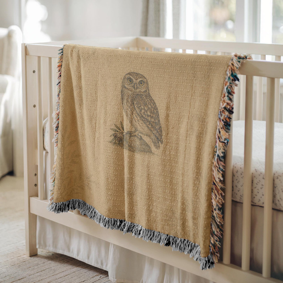 Owl Woven Blanket