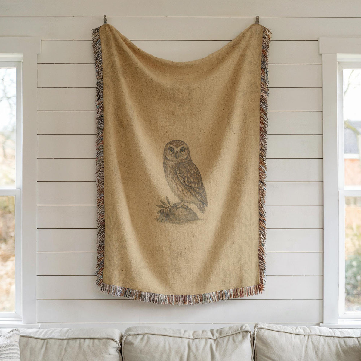 Owl Woven Blanket