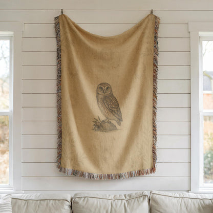 Owl Woven Blanket