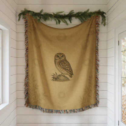 Owl Woven Blanket