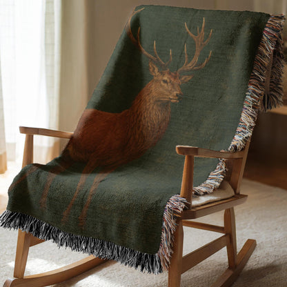 Stag Woven Blanket
