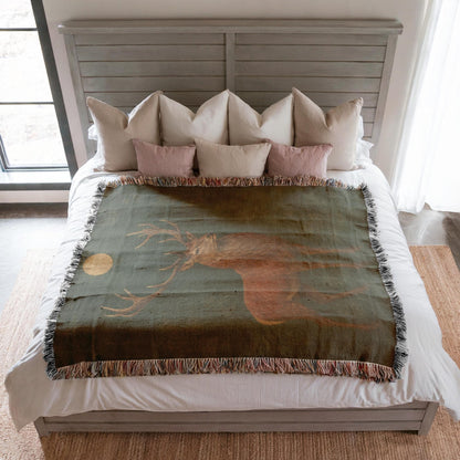 Stag Woven Blanket
