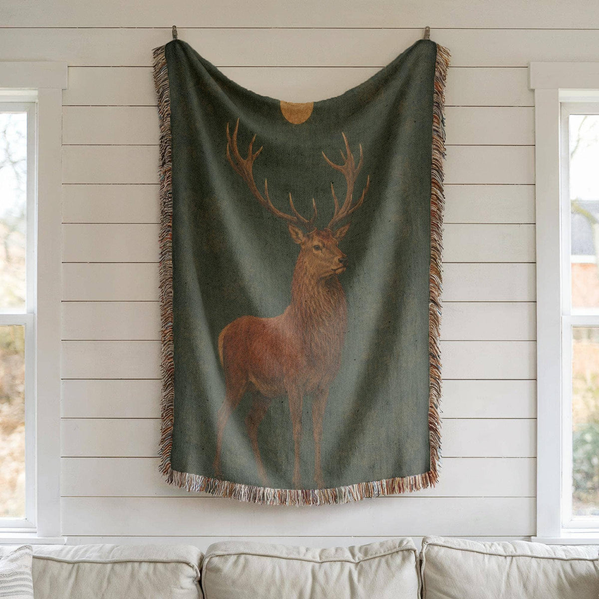 Stag Woven Blanket