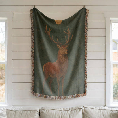 Stag Woven Blanket
