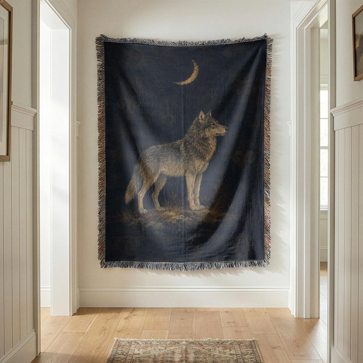 Wolf Woven Blanket