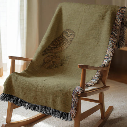Owl Woven Blanket