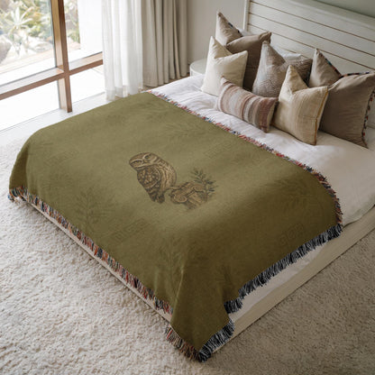 Owl Woven Blanket