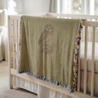 Owl Woven Blanket