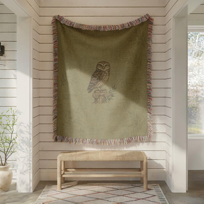 Owl Woven Blanket
