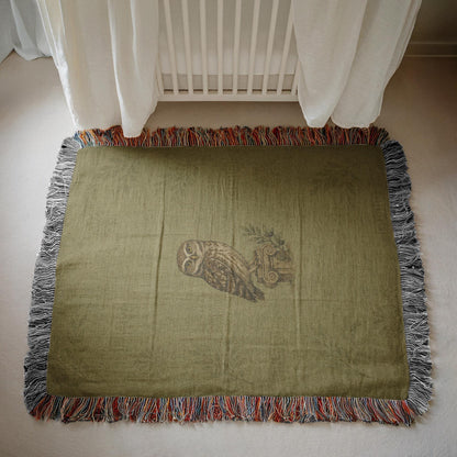 Owl Woven Blanket