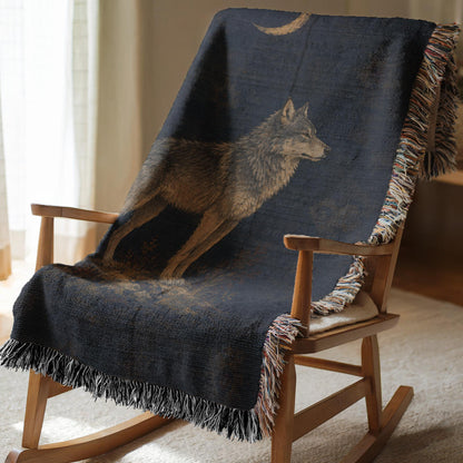 Wolf Woven Blanket