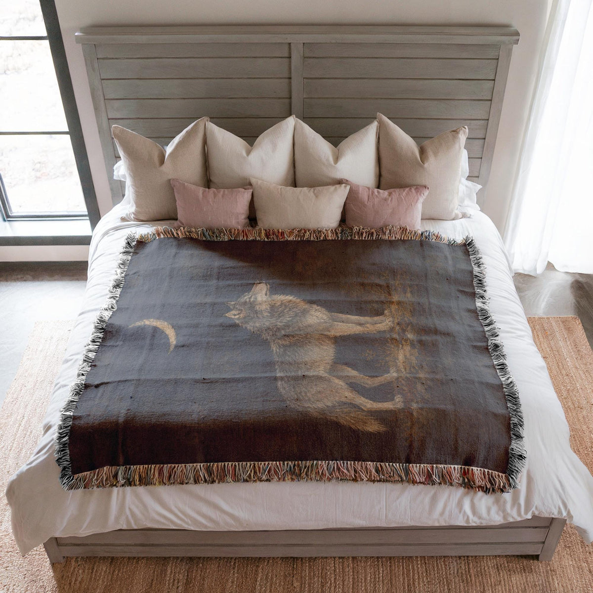 Wolf Woven Blanket