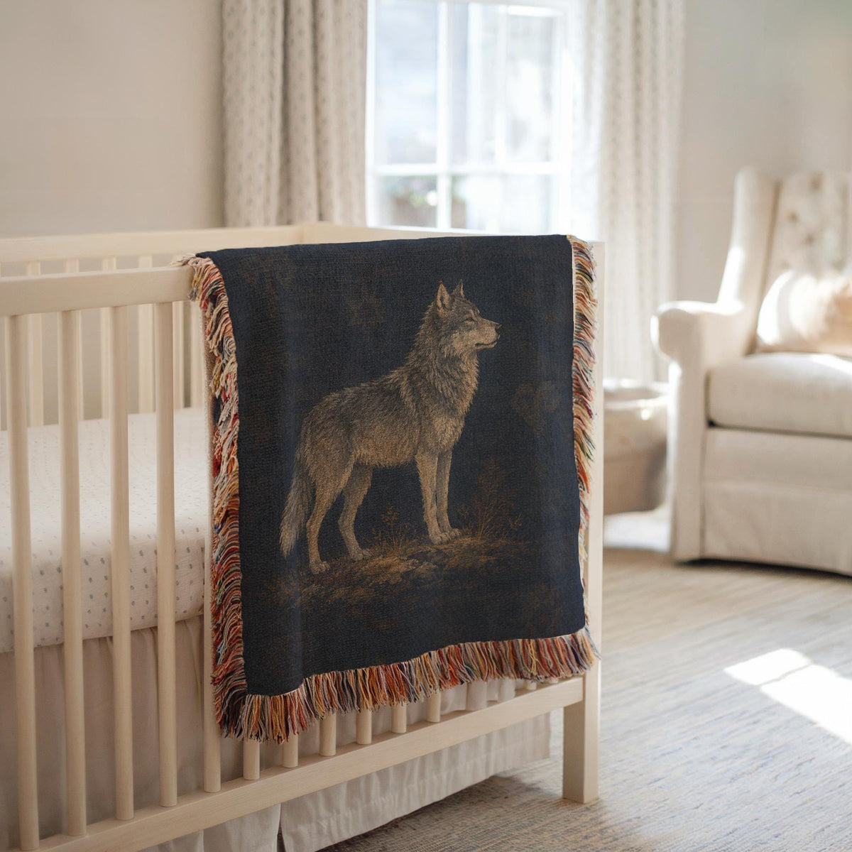 Wolf Woven Blanket