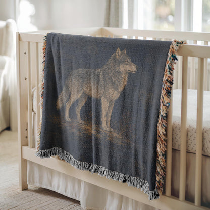 Wolf Woven Blanket