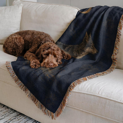 Wolf Woven Blanket