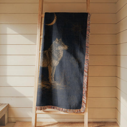 Wolf Woven Blanket