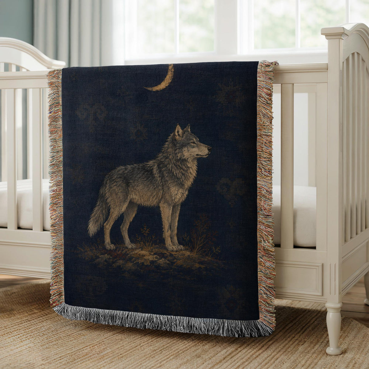 Wolf Woven Blanket