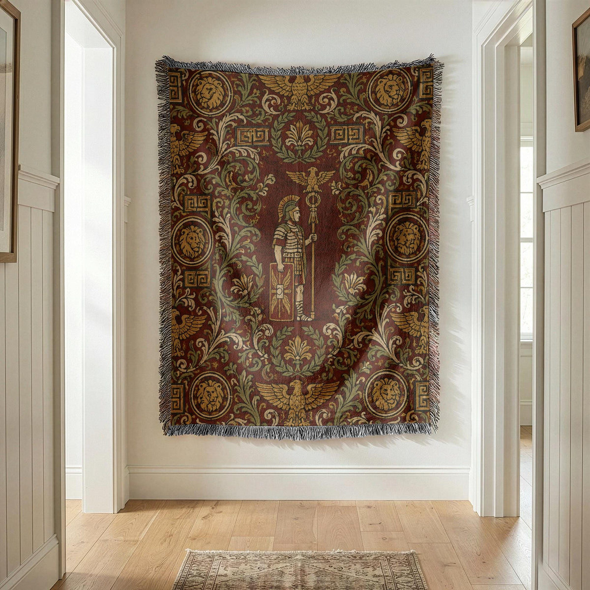 Roman Soldier Woven Blanket