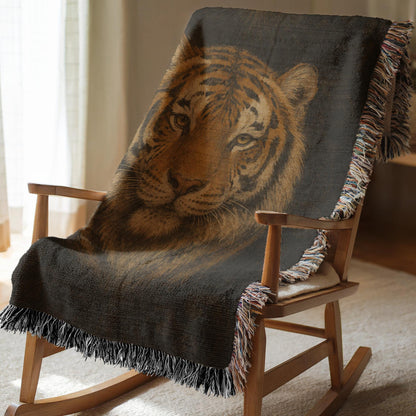 Tiger Woven Blanket
