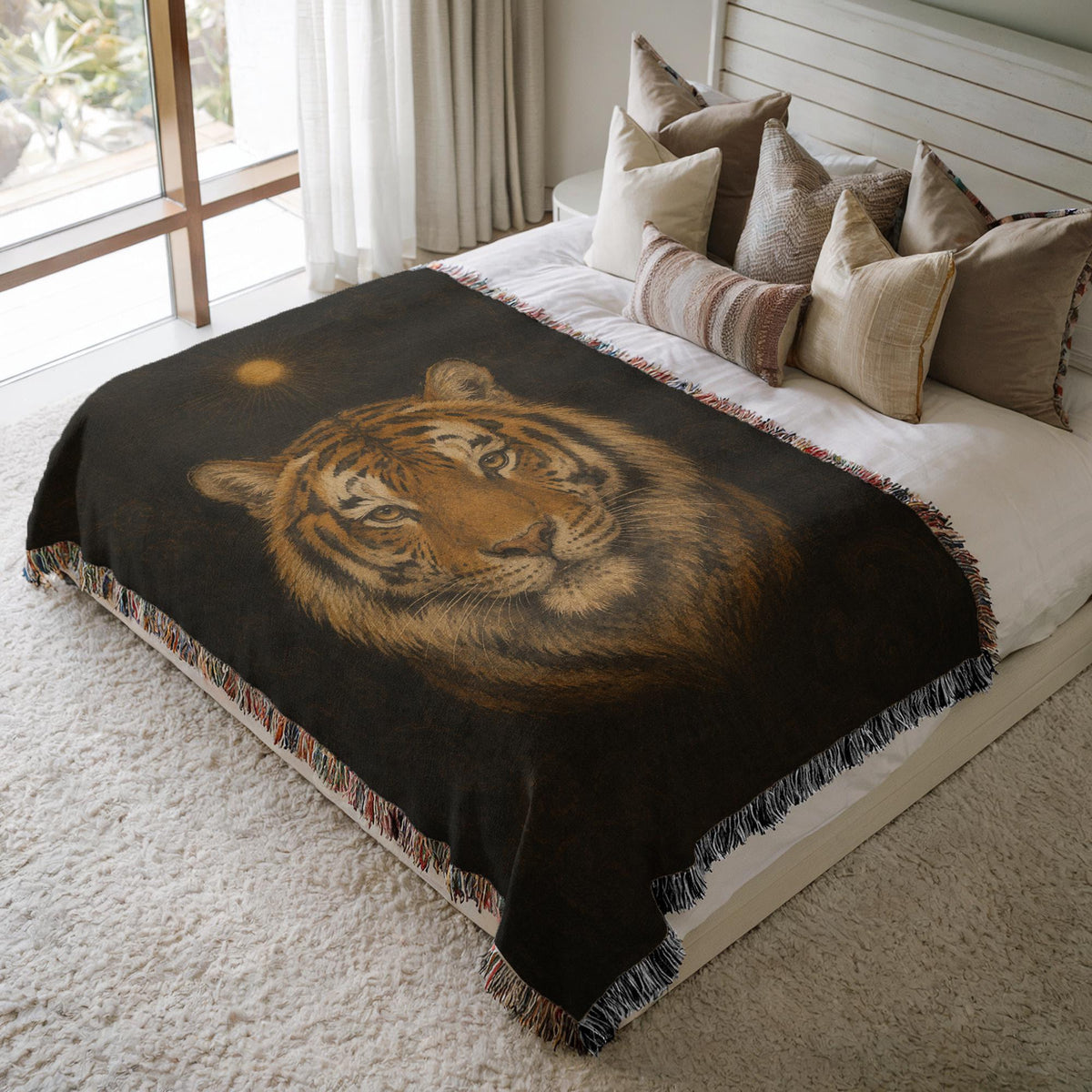 Tiger Woven Blanket