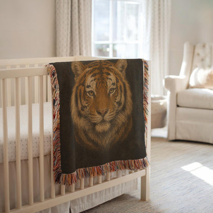 Tiger Woven Blanket