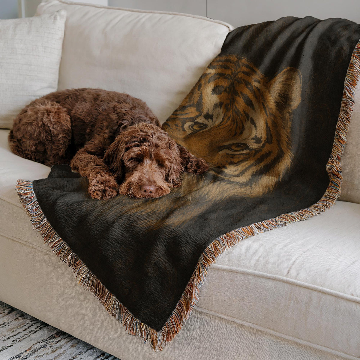 Tiger Woven Blanket