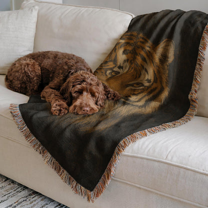 Tiger Woven Blanket