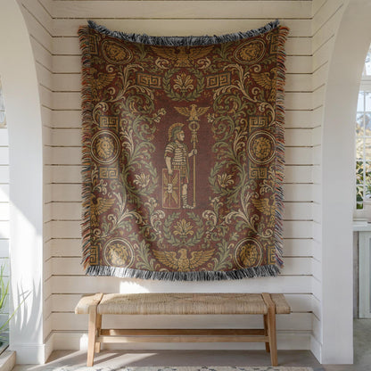 Roman Soldier Woven Blanket