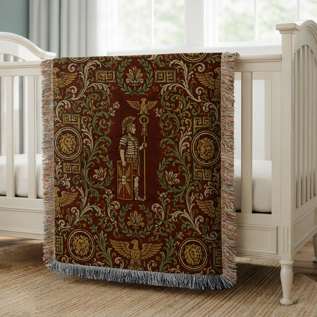 Roman Soldier Woven Blanket