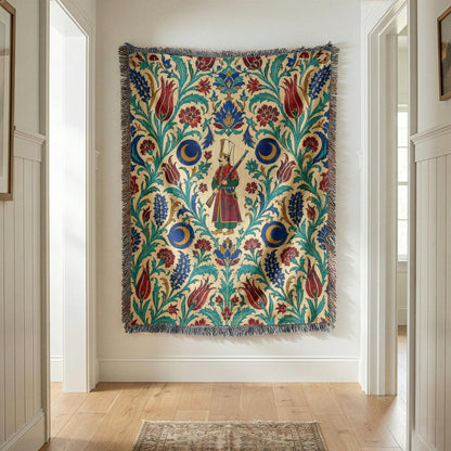 Ottoman Warrior Woven Blanket