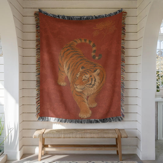 Tiger Woven Blanket
