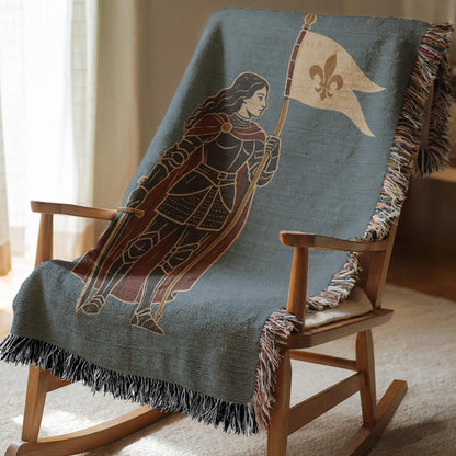 Joan of Arc Woven Blanket
