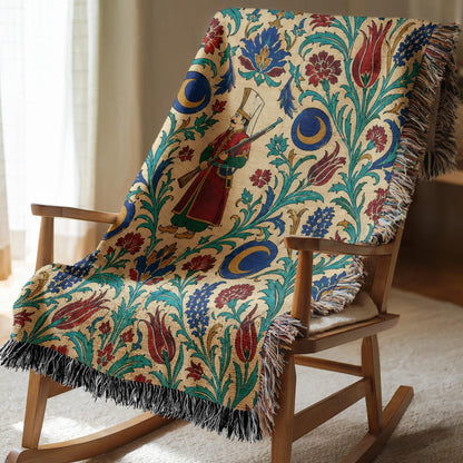 Ottoman Warrior Woven Blanket