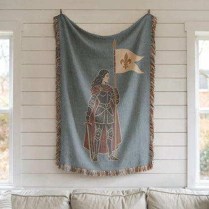 Joan of Arc Woven Blanket