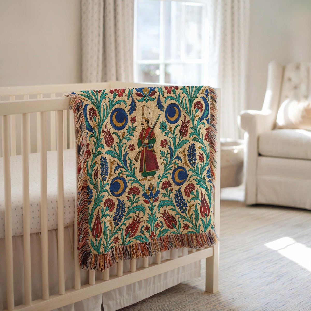 Ottoman Warrior Woven Blanket