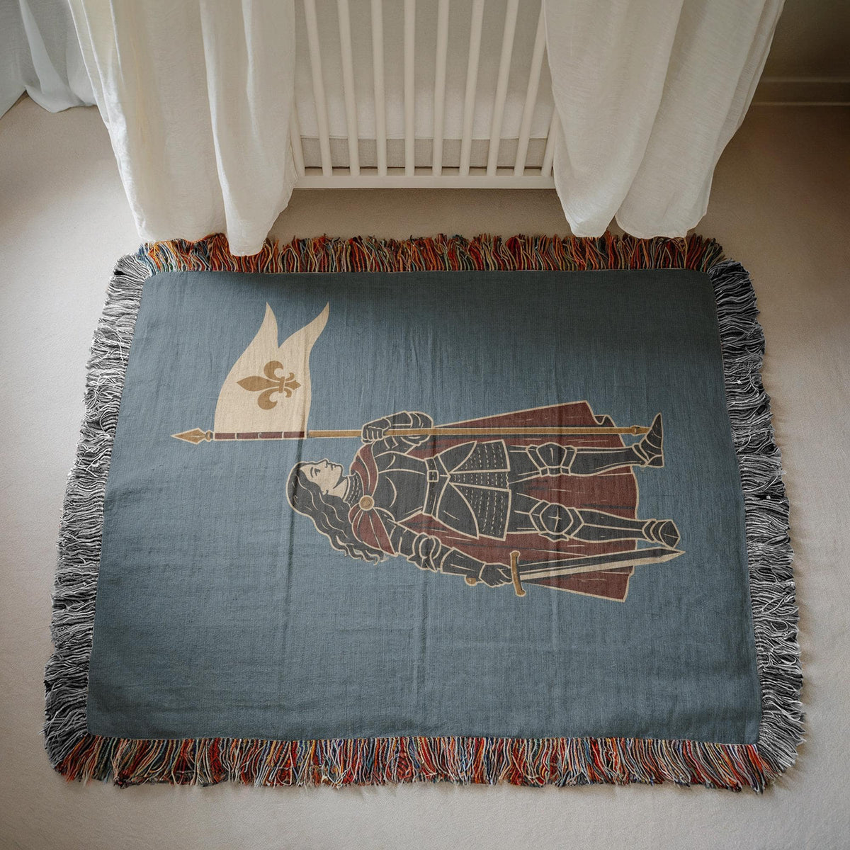 Joan of Arc Woven Blanket